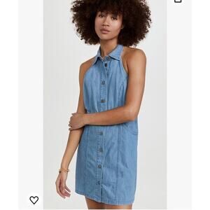 Free People Blue Denim Mini Dress
